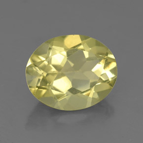 Cuarzo amarillo natural de 2,87 ct, corte óvalo, VS