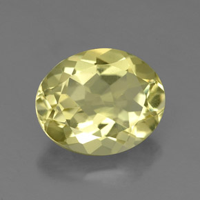 Cuarzo amarillo natural de 3,18 ct, corte óvalo, VS