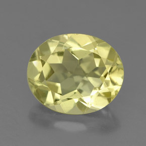 Cuarzo amarillo natural de 3,28 ct, corte óvalo, VS