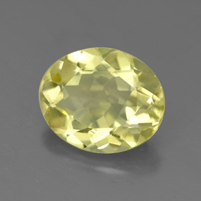 Cuarzo amarillo natural de 2,94 ct, corte óvalo, VS