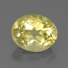 Cuarzo amarillo natural de 3,65 ct, corte óvalo, VVS-VS