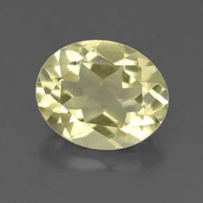 Cuarzo amarillo natural de 3,23 ct, corte óvalo, VS