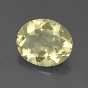 Cuarzo amarillo natural de 2,89 ct, corte óvalo, VS