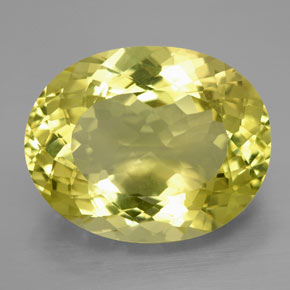Cuarzo amarillo natural de 28,91 ct, corte óvalo, VVS-VS