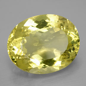 Cuarzo amarillo natural de 28,91 ct, corte óvalo, VVS-VS