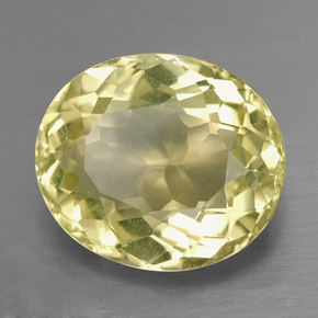 Cuarzo amarillo natural de 6,82 ct, corte óvalo, VS