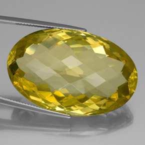 Cuarzo amarillo natural de 82,06 ct, corte óvalo, VVS-VS