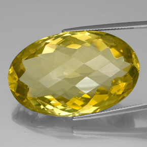 Cuarzo amarillo natural de 82,06 ct, corte óvalo, VVS-VS
