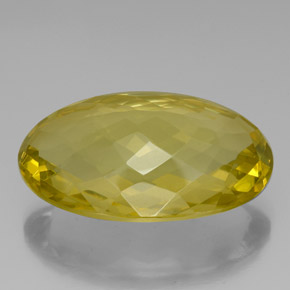 Cuarzo amarillo natural de 82,06 ct, corte óvalo, VVS-VS