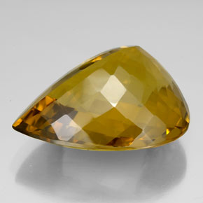 Cuarzo amarillo natural de 160,20 ct, en forma de pera, VVS-VS
