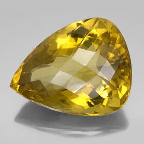 Cuarzo amarillo natural de 152,05 ct, en forma de pera, VVS-VS