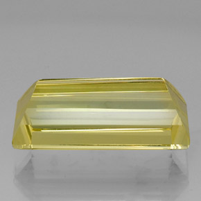 Cuarzo Limón natural de 27.73 ct, Corte Baguette, VVS
