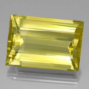 Cuarzo amarillo natural de 51,63 ct, baguette, VVS-VS