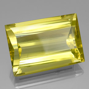 Cuarzo amarillo natural de 51,63 ct, baguette, VVS-VS