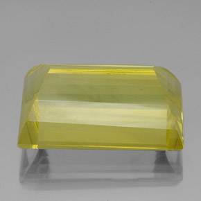 Cuarzo amarillo natural de 51,63 ct, baguette, VVS-VS