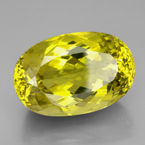 Cuarzo amarillo natural de 101,50 ct, corte óvalo, VVS