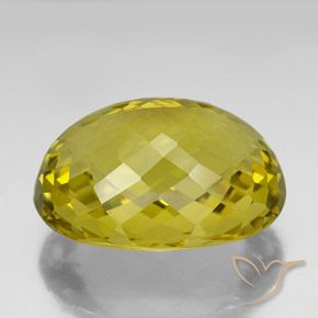 Cuarzo Amarillo dijón natural de 128.50 ct, Ovalada, VVS