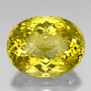 Cuarzo amarillo natural de 84,87 ct, corte óvalo, VVS