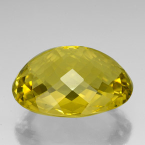 Cuarzo amarillo natural de 84,87 ct, corte óvalo, VVS
