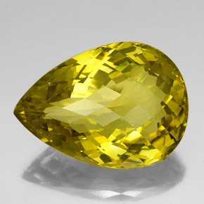 Cuarzo amarillo natural de 78,64 ct, en forma de pera, VS