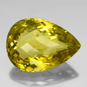 Cuarzo amarillo natural de 78,64 ct, en forma de pera, VS