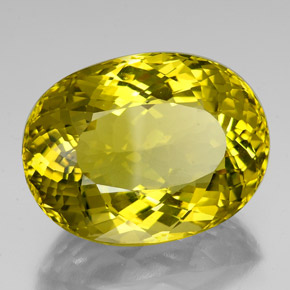 Cuarzo Amarillo vivo natural de 87.30 ct, Corte Óvalo, VVS