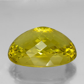 Cuarzo Amarillo vivo natural de 87.30 ct, Corte Óvalo, VVS