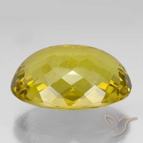 Cuarzo Amarillo otoño natural de 123.60 ct, Ovalada, VVS-VS