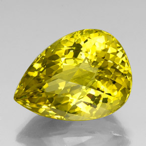 Cuarzo amarillo natural de 39,58 ct, en forma de pera, VVS