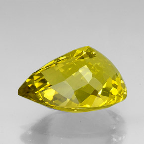 Cuarzo amarillo natural de 39,58 ct, en forma de pera, VVS
