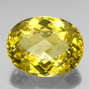 Cuarzo amarillo natural de 76,90 ct, corte óvalo, VVS