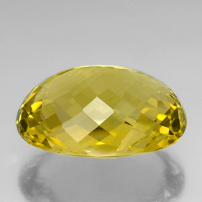 Cuarzo amarillo natural de 76,90 ct, corte óvalo, VVS