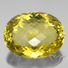 100.70ct Natural Amarillo vivo Cuarzo, Ovalada, VVS