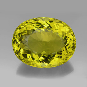 Cuarzo amarillo natural de 199,65 ct, corte óvalo, VVS