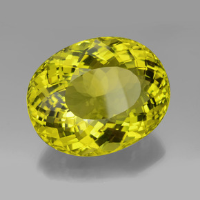 Cuarzo amarillo natural de 199,65 ct, corte óvalo, VVS