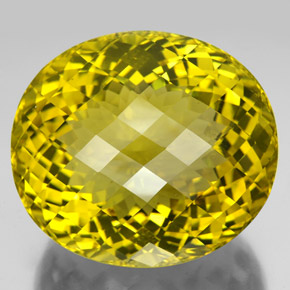Cuarzo amarillo natural de 347,80 ct, corte óvalo, VVS