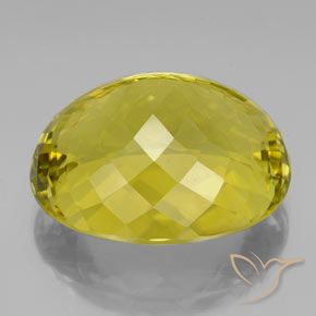 Cuarzo Amarillo vivo natural de 152.35 ct, Ovalada, VVS