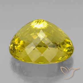 Cuarzo Amarillo oscuro medio natural de 94.11 ct, Ovalada, VVS