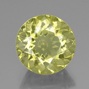 Cuarzo amarillo natural de 13,55 ct, corte redondo, VVS-VS