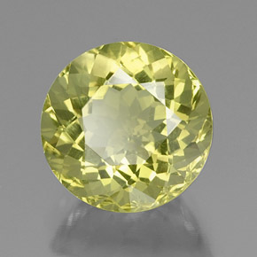 Cuarzo amarillo natural de 13,55 ct, corte redondo, VVS-VS
