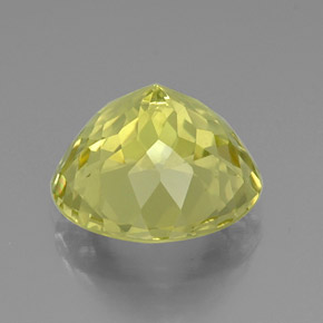 Cuarzo amarillo natural de 13,55 ct, corte redondo, VVS-VS