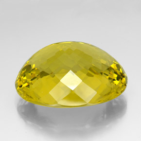 Cuarzo amarillo natural de 132,25 ct, corte óvalo, VVS