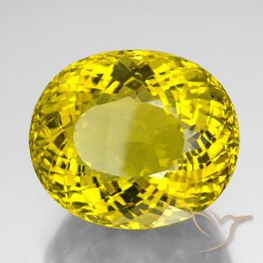 Cuarzo Amarillo abejorro natural de 152.10 ct, Ovalada, VVS-VS