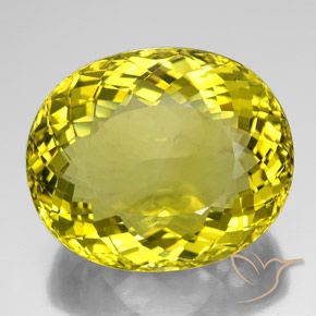 171.65ct Natural Amarillo piña Cuarzo, Ovalada, VVS-VS