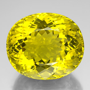 Cuarzo amarillo natural de 175,75 ct, corte óvalo, VVS