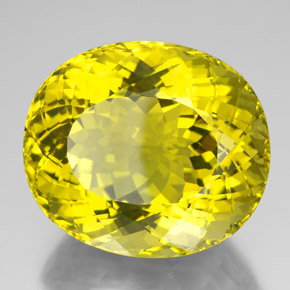 Cuarzo amarillo natural de 175,75 ct, corte óvalo, VVS