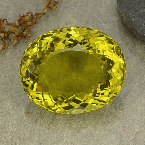145.85ct Natural Amarillo medio Cuarzo, Ovalada, VVS