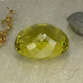 Cuarzo Amarillo medio natural de 145.85 ct, Ovalada, VVS