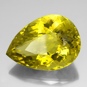Cuarzo Amarillo abejorro natural de 126.90 ct, En forma de pera, VVS