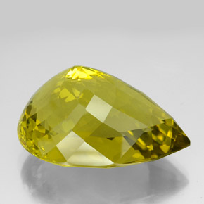 Cuarzo Amarillo abejorro natural de 126.90 ct, En forma de pera, VVS